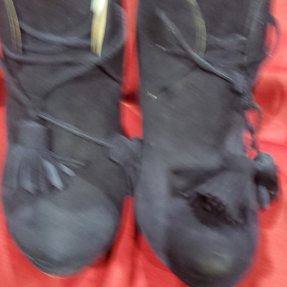 Cole Haan Blue Suede Heeled Boots with Lace-Up Detail - Picture 9 of 11